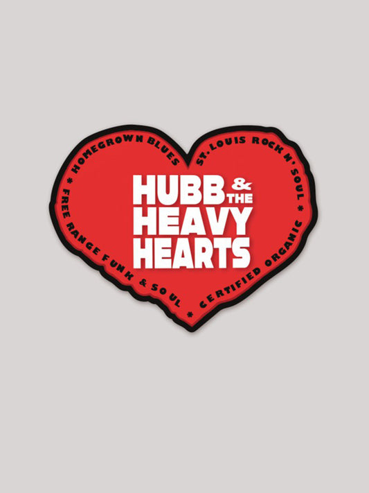 Hubb & The Heavy Hearts 3” Heart Logo Sticker
